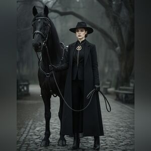 Antique Brass Baronet Red Hand of Ulster Amulet Necklace